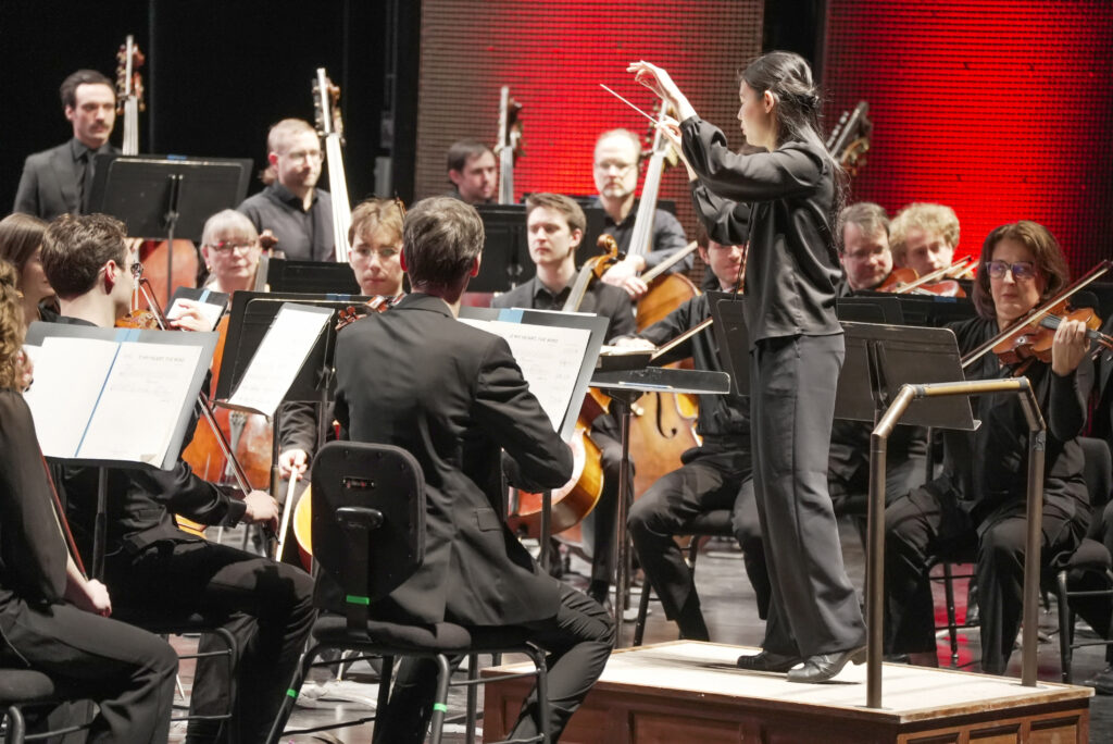 Conductor Monica Chen and the Winnipeg Symphony Orchestra perform Gabriella Canzani's orchestral composition "Ode to Mourning Doves" at the 2026 Winnipeg New Music Festival