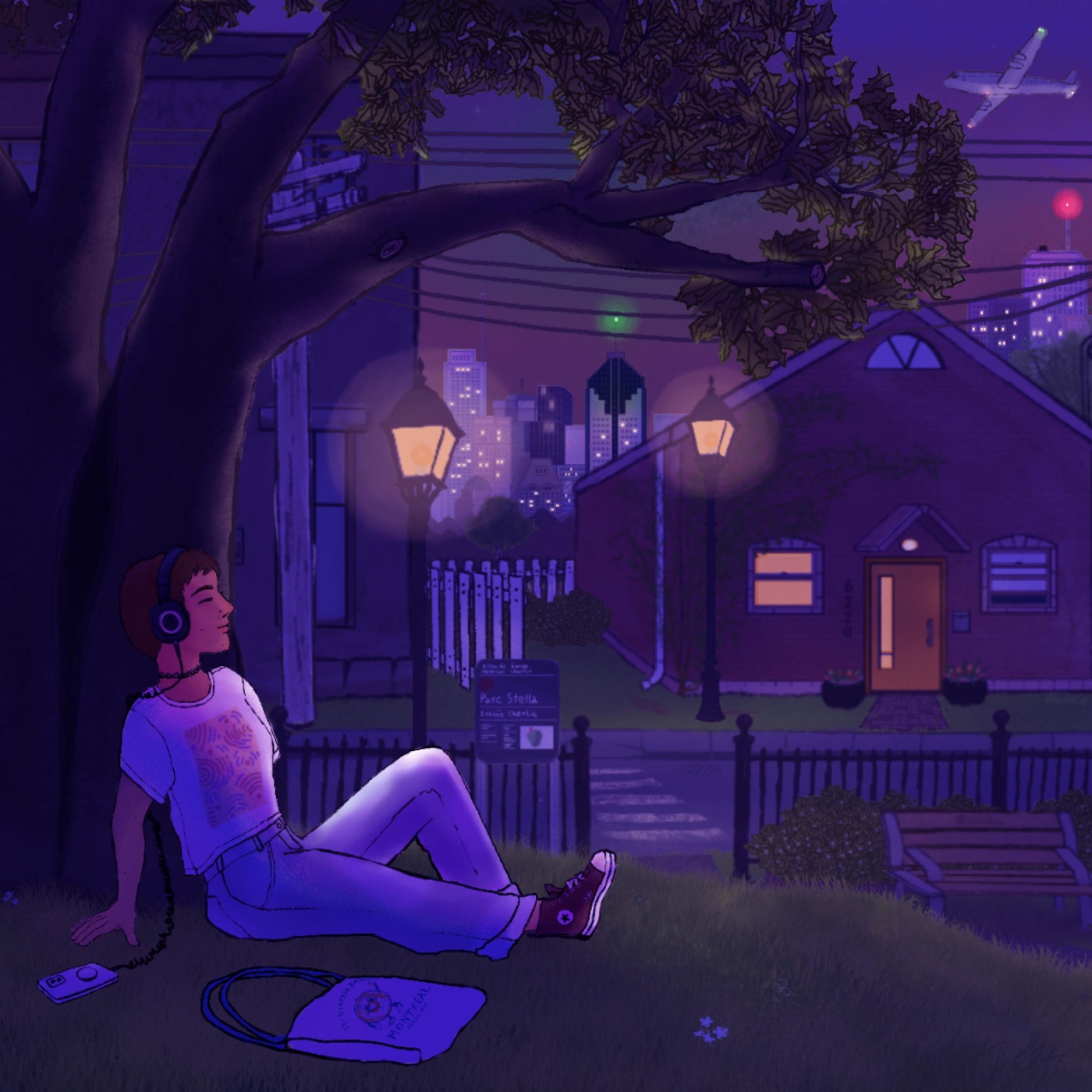 Album cover for Beneath the leaves: Montreal nature lofi, listen on Spotify